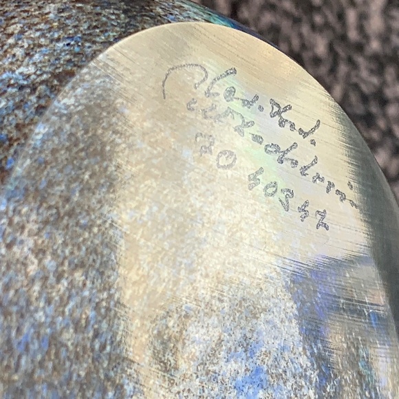 Kosta Boda vase designed by Monica Backstrom signed #7040347 Terra series - Picture 7 of 7